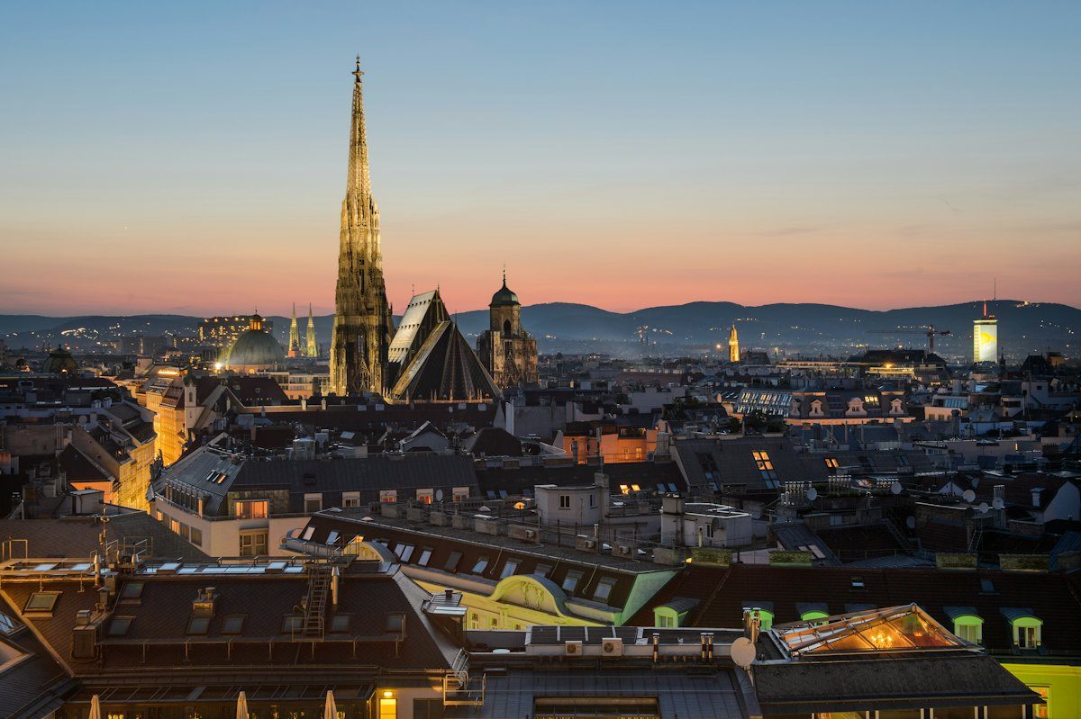 Rooftops of Vienna with St. Stephen's Cathedral